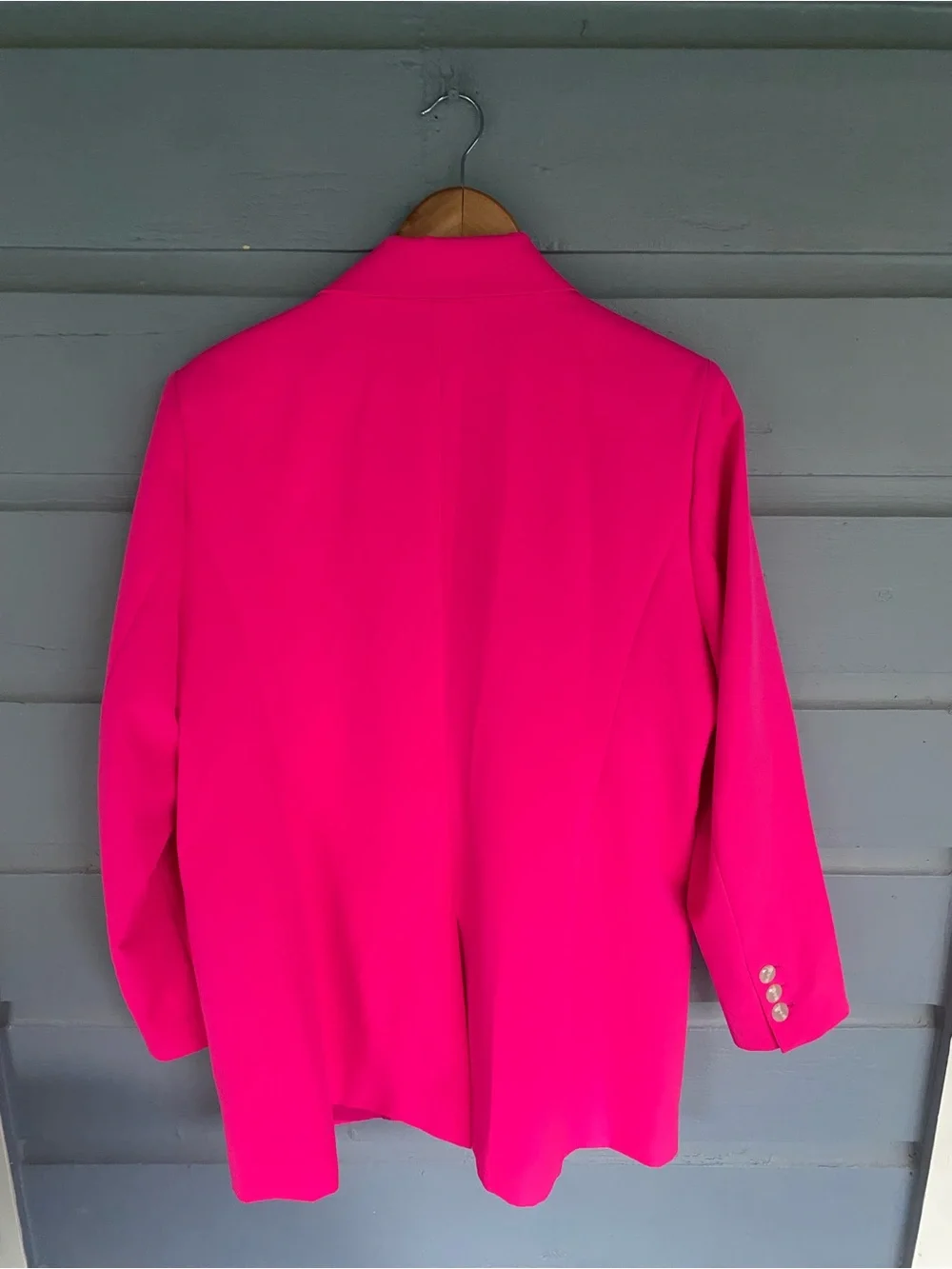 Vince Camuto Bold Hot Pink Single-Breasted Blazer Sz 16W - Picture 5 of 6